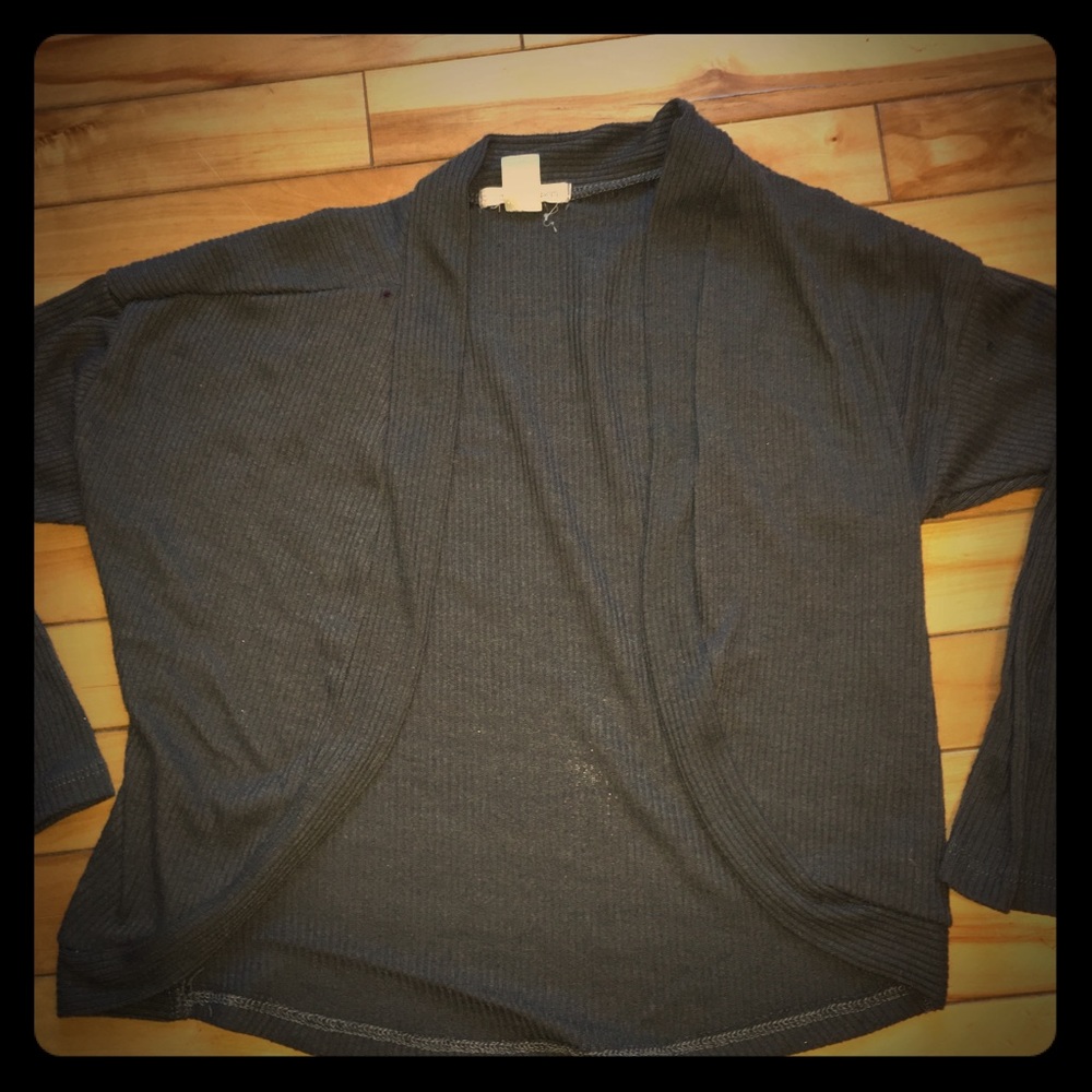 Dark gray cardigan